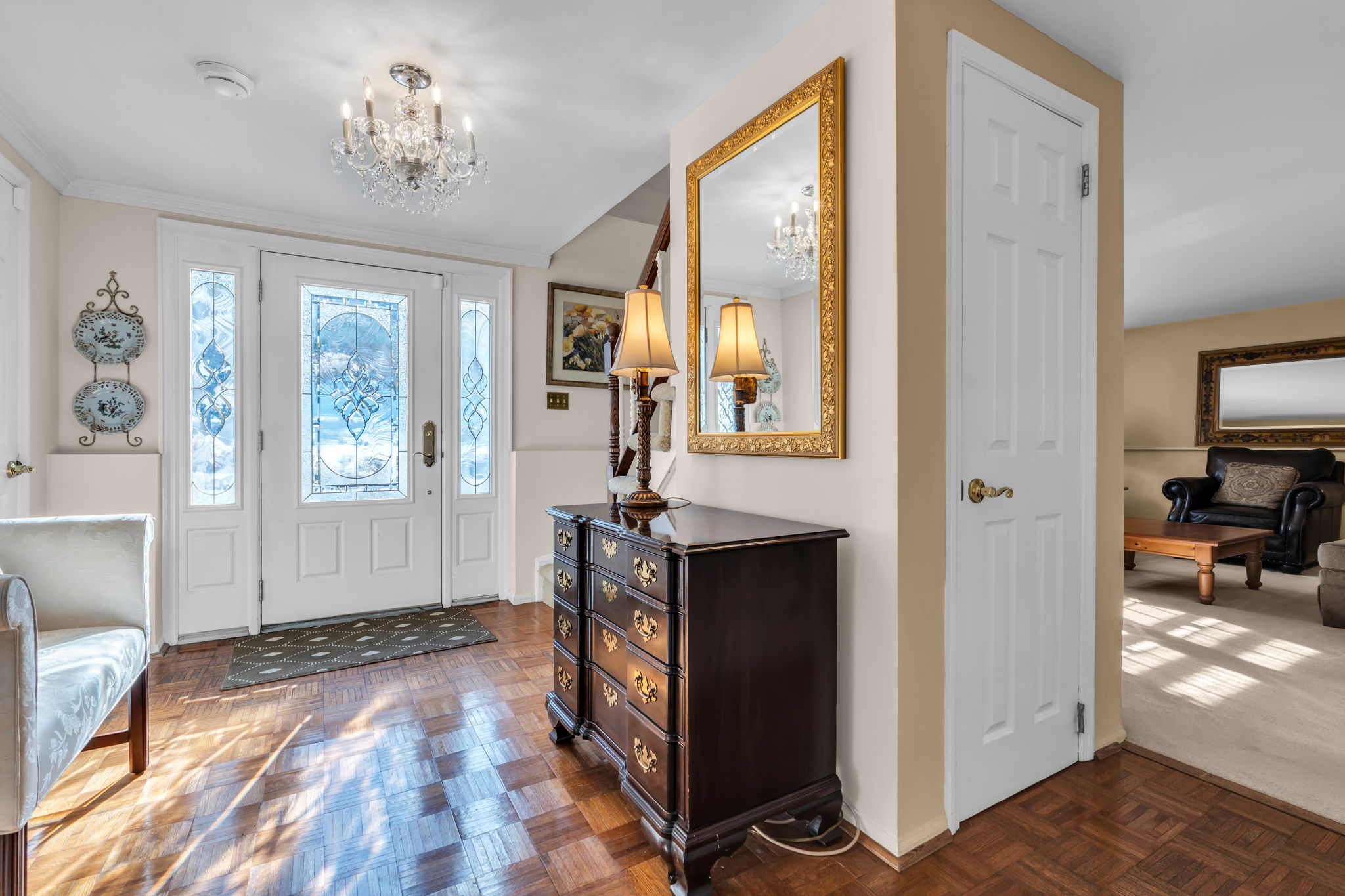 View to family room entry