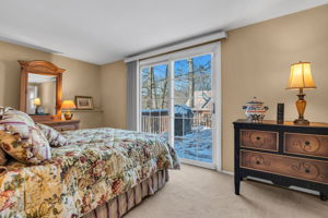 4th bedroom - access to deck