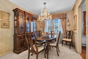 Formal dining open to kitchen