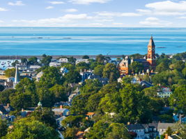 Quaint Aerial View of Marblehead