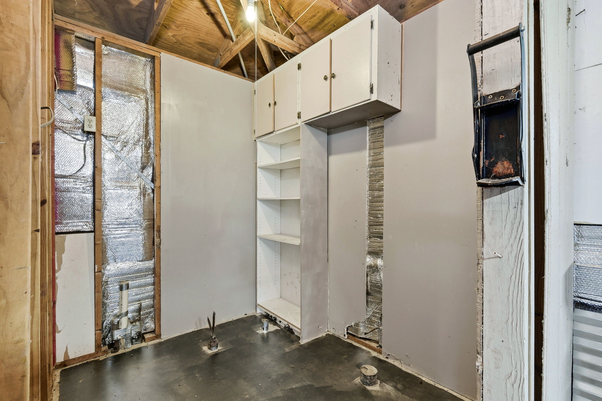 Plumbed for Bathroom in Garage