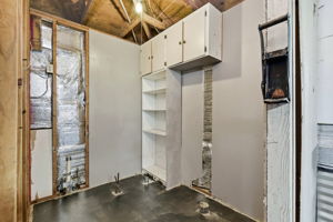 Plumbed for Bathroom in Garage