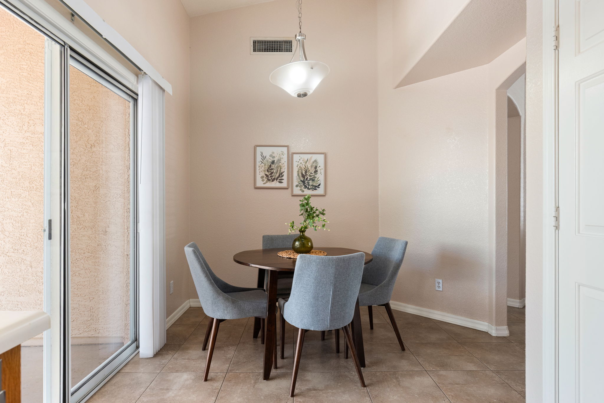 Dining area with a lot of natural light.