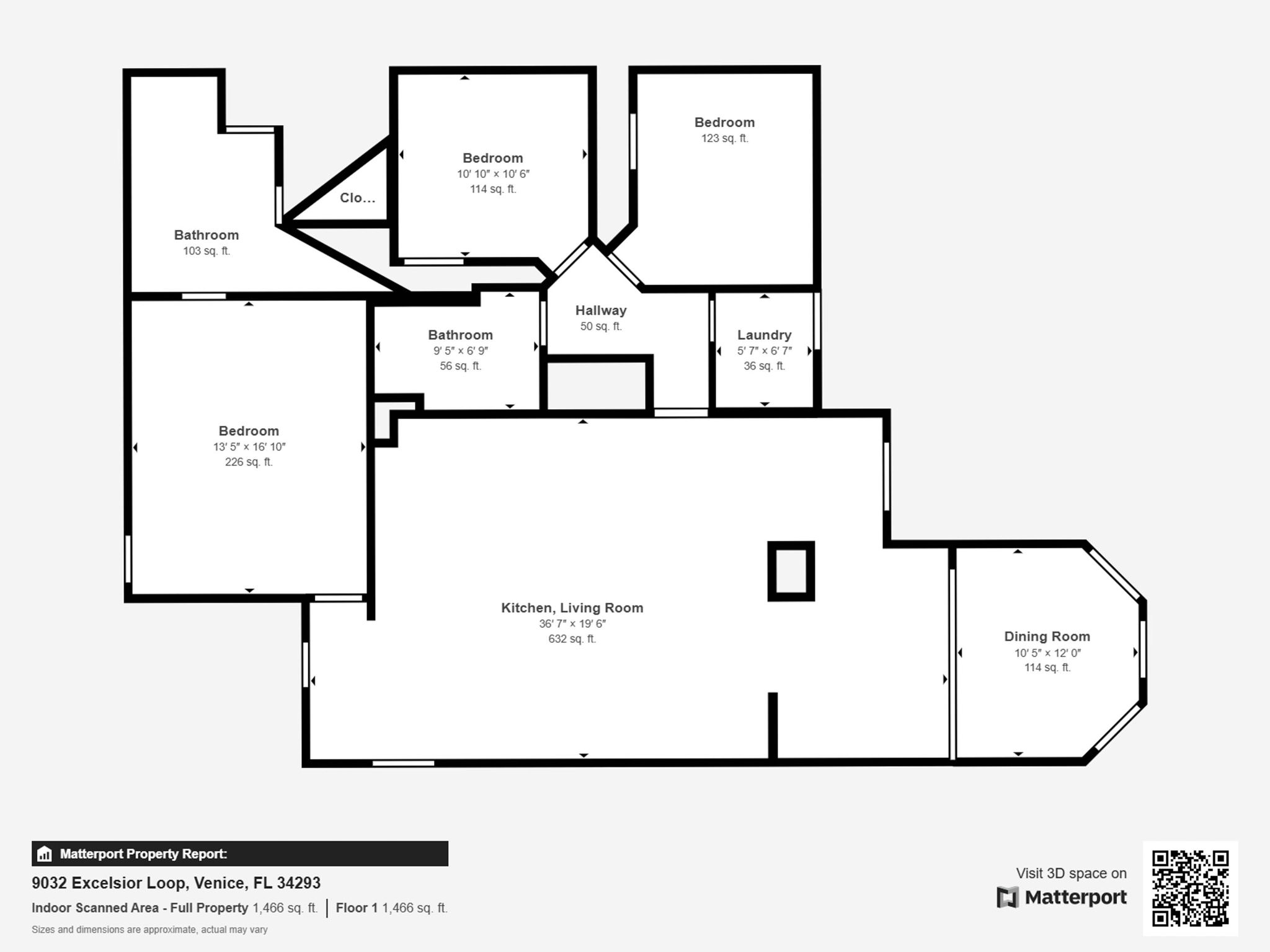 Measurements - 9032 Excelsior Loop