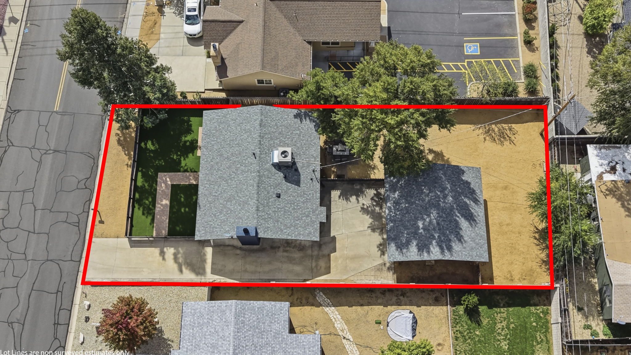 Birds Eye Lot Line