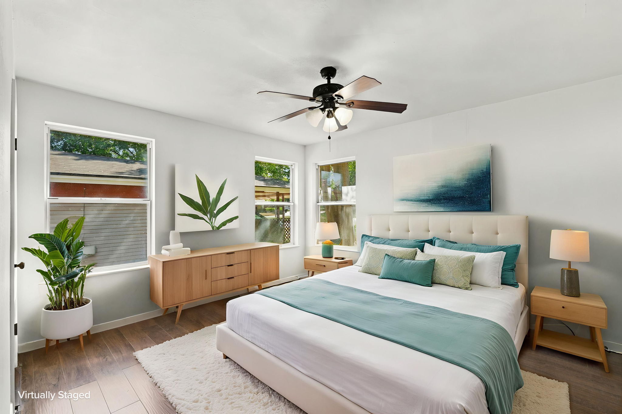Primary Bedroom Virtually Staged