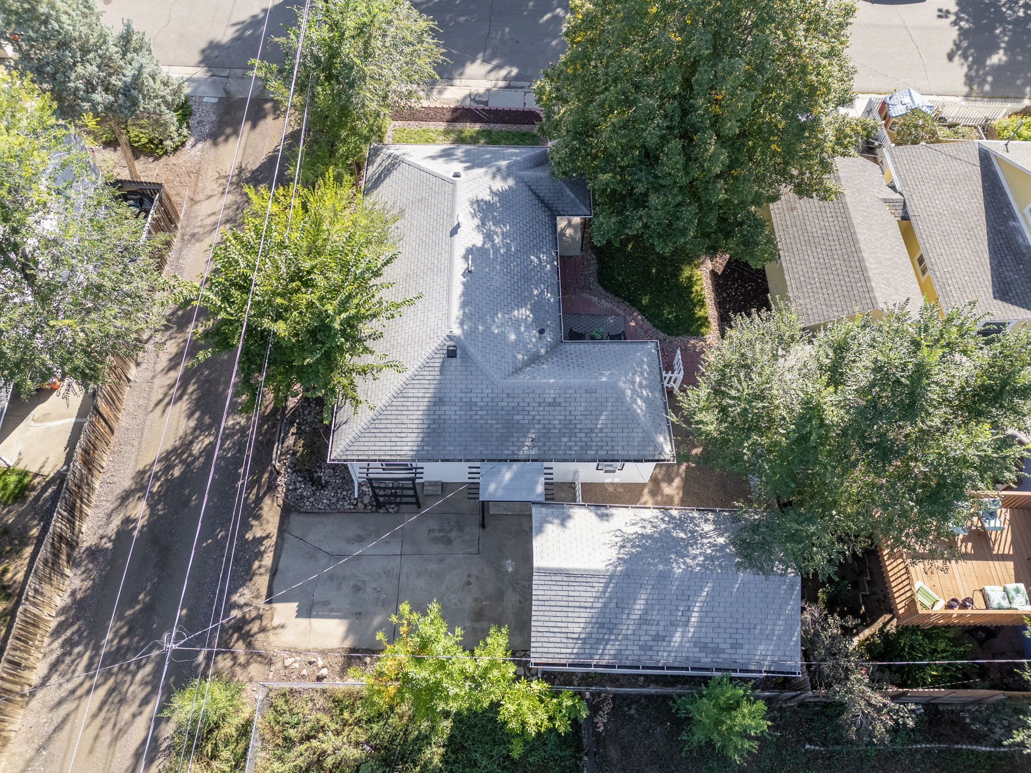 Driveway Doubles As A Large Back Patio