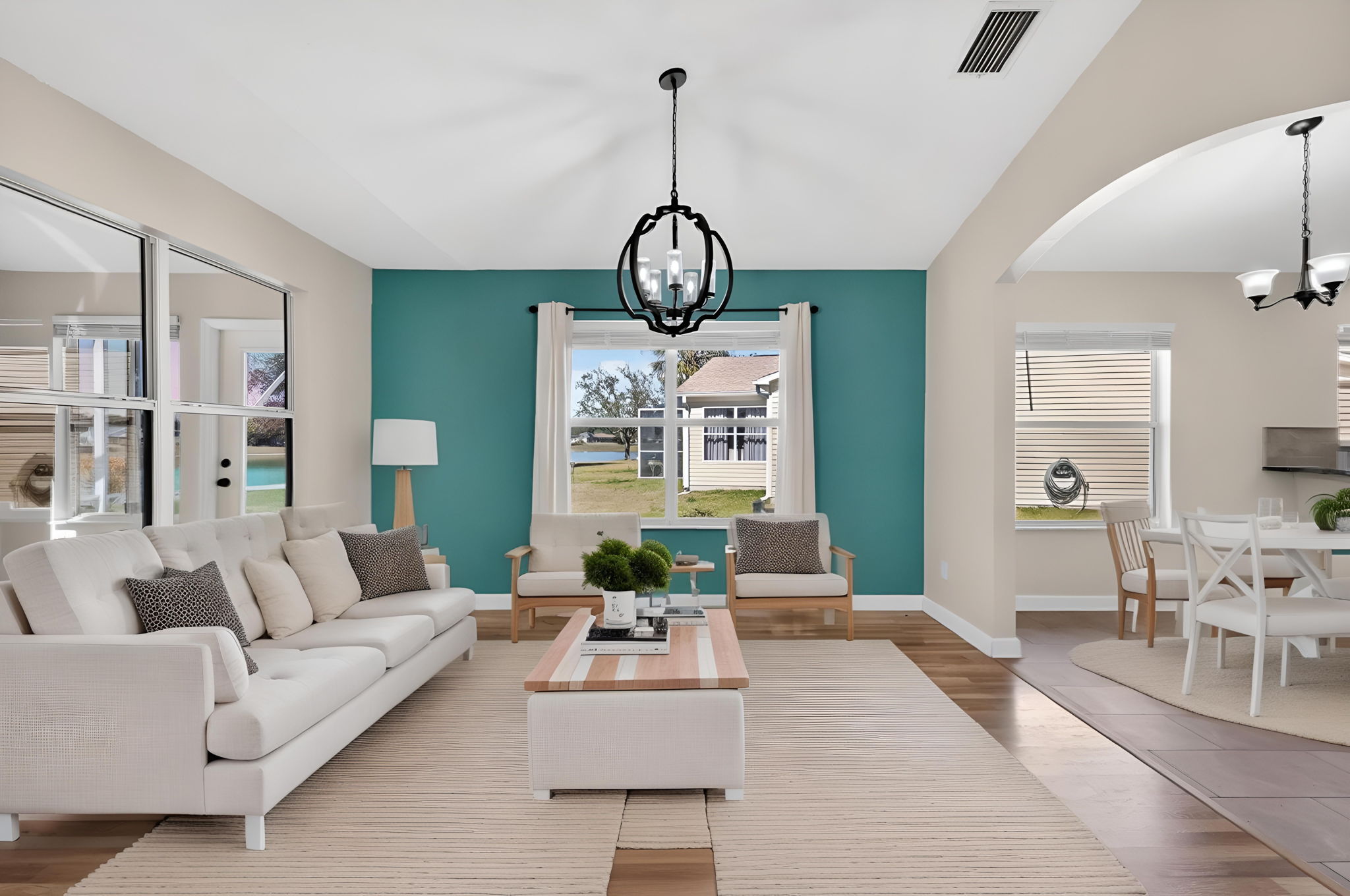 Family Room/Den-Virtually Staged