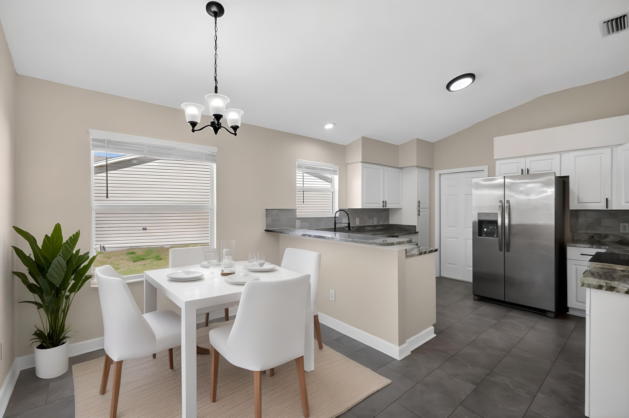 Kitchen and Dinette-Virtually Staged
