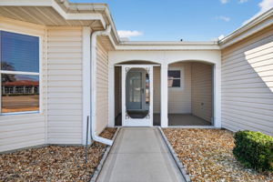 Screened Front Porch and Entrance