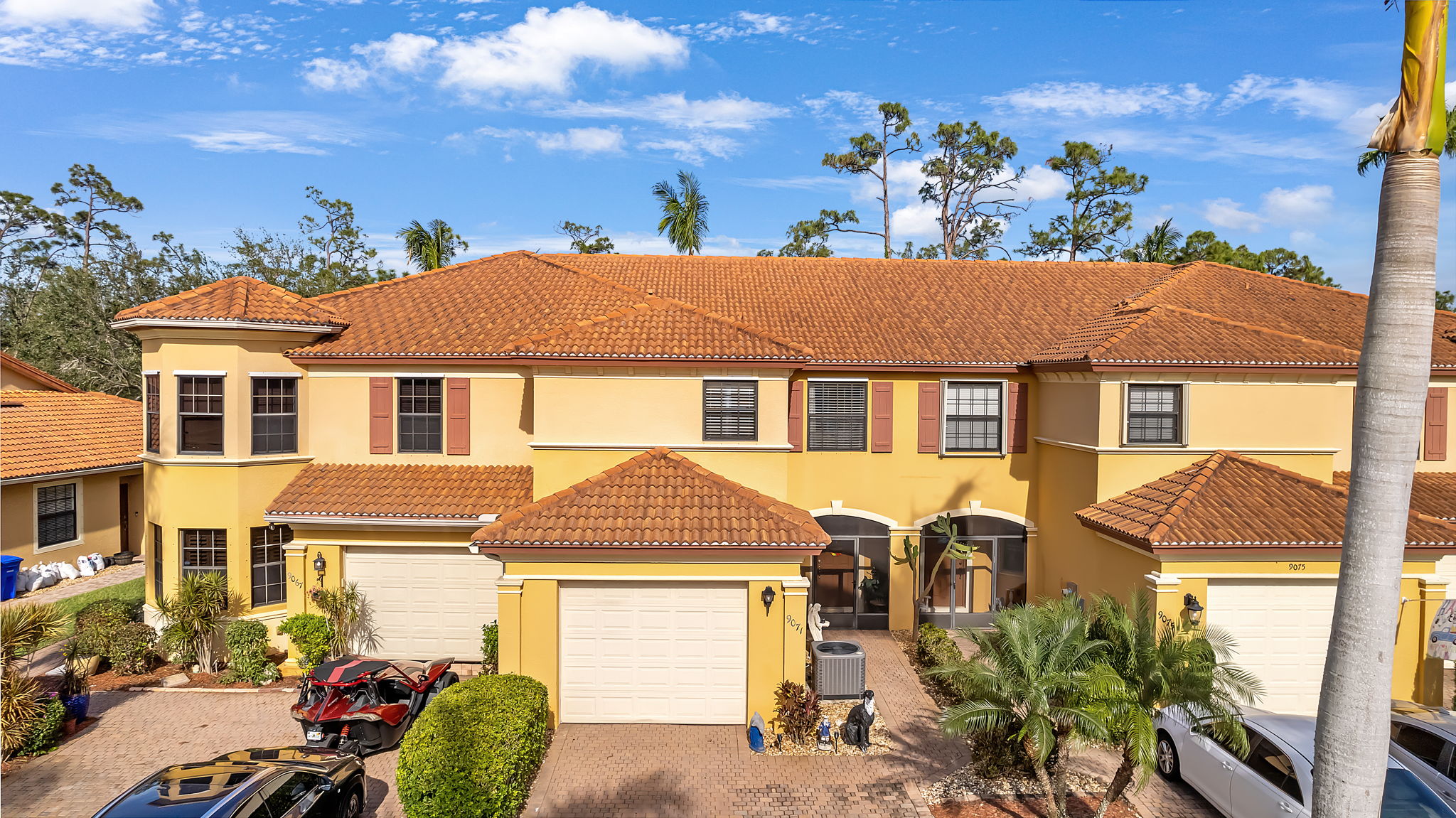 Aerial Front Exterior