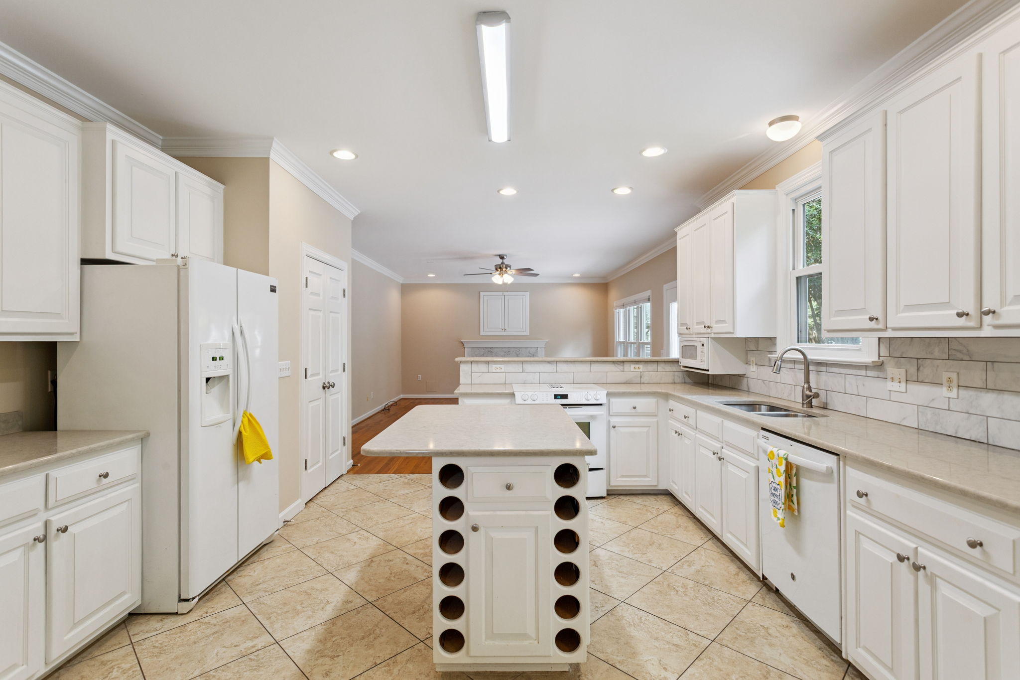 Generous prep space.