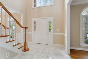 Airy foyer with natural light and great flow.