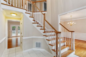 Welcoming, light-filled foyer sets the tone.