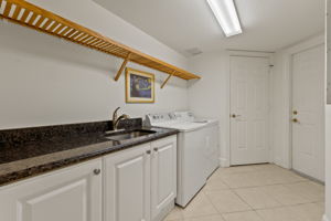 Laundry Room - storage, deep sink