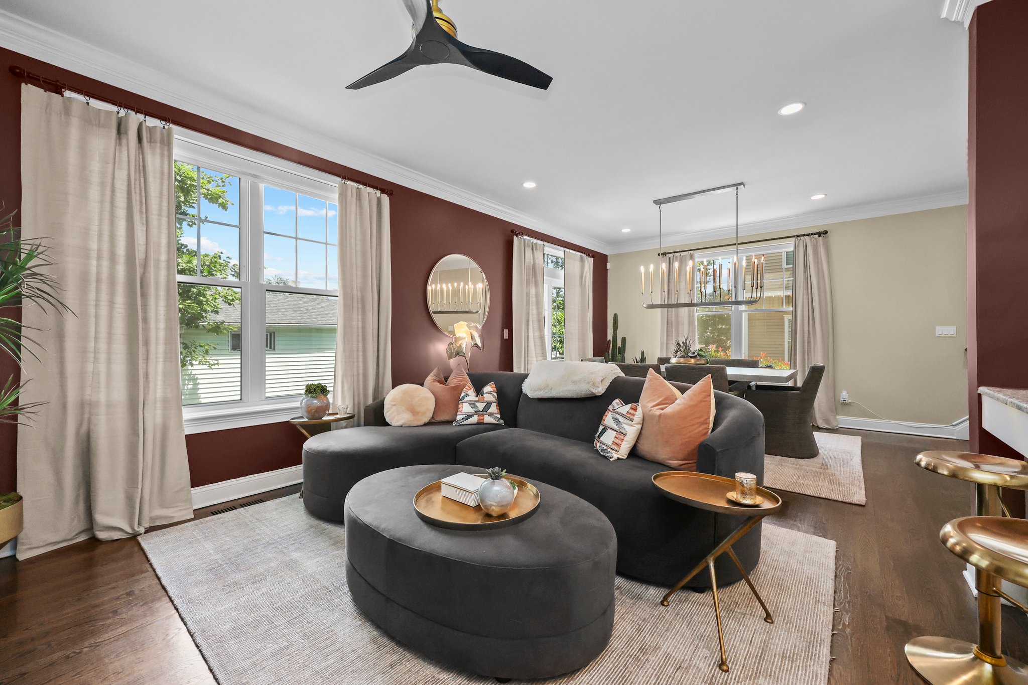 Open Floor Plan w/Recessed Lighting that Creates a Warm & Inviting Atmosphere