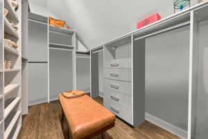 Primary Bedroom w/Spacious Custom Walk-in Closet