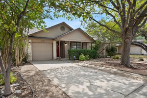 Xeriscaped front lawn