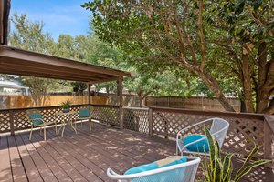 Covered patio and uncovered patio