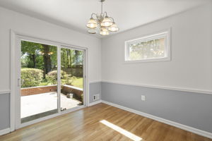 Dining Room with Access to Rear Patio