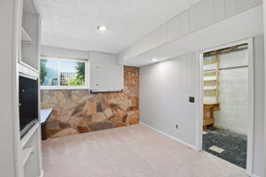 Lower Level Bedroom 5/Office with Storage Area