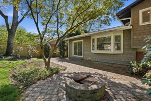 Rear Patio with Fire pit