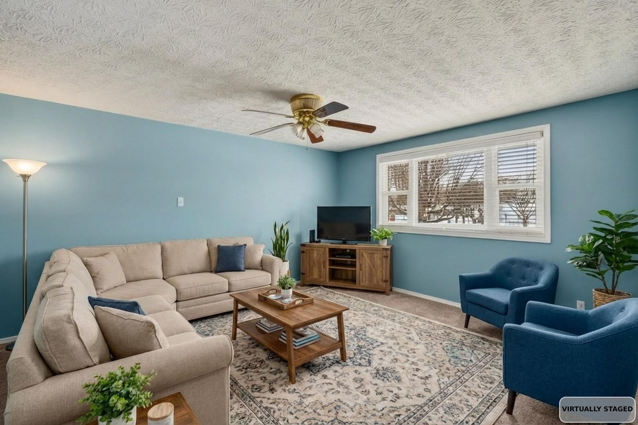 Living Room Virtually Staged