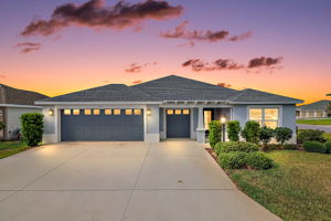 Twilight Front Elevation