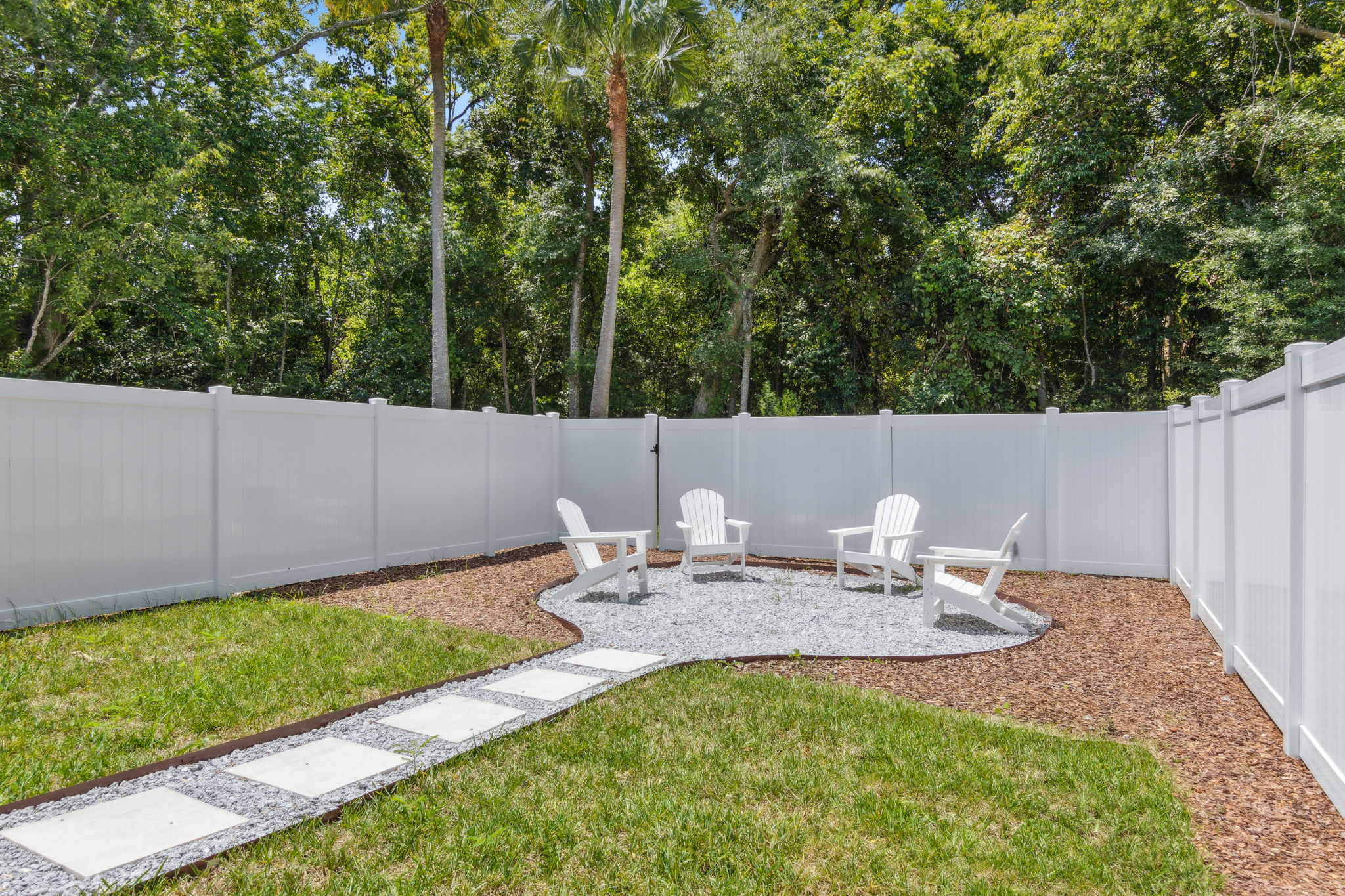 Firepit and additional plants/trees/bushes coming soon!