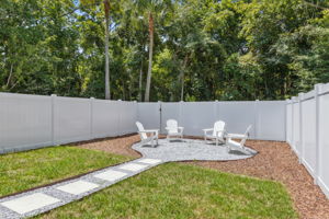 Firepit and additional plants/trees/bushes coming soon!