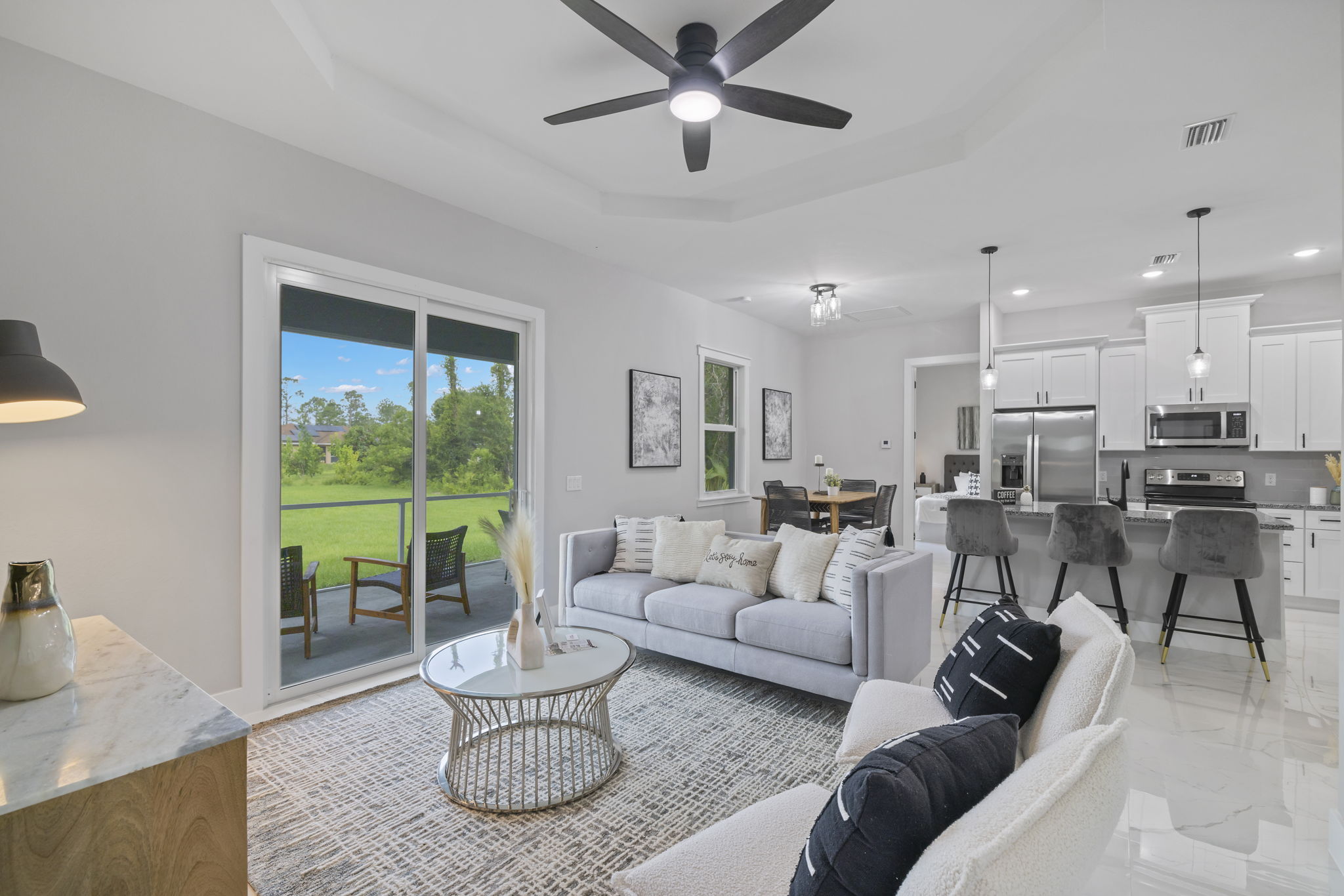 Living Room - Impact windows & doors - Actual furniture