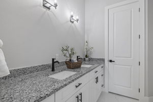 Master Bedroom Ensuite - Dual sinks with granite countertop - standup shower