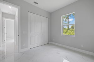 Bedroom 3 closet - wire shelving included