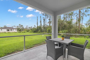 Screened in covered lanai - actual furniture
