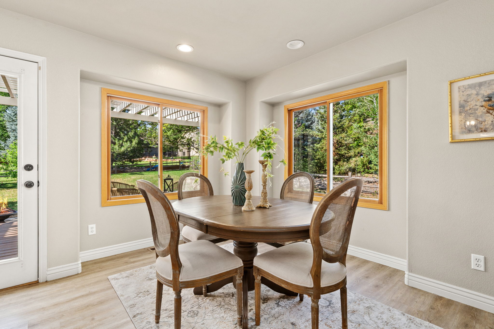 All the windows really do allow outdoor living to be part of the indoor experience.