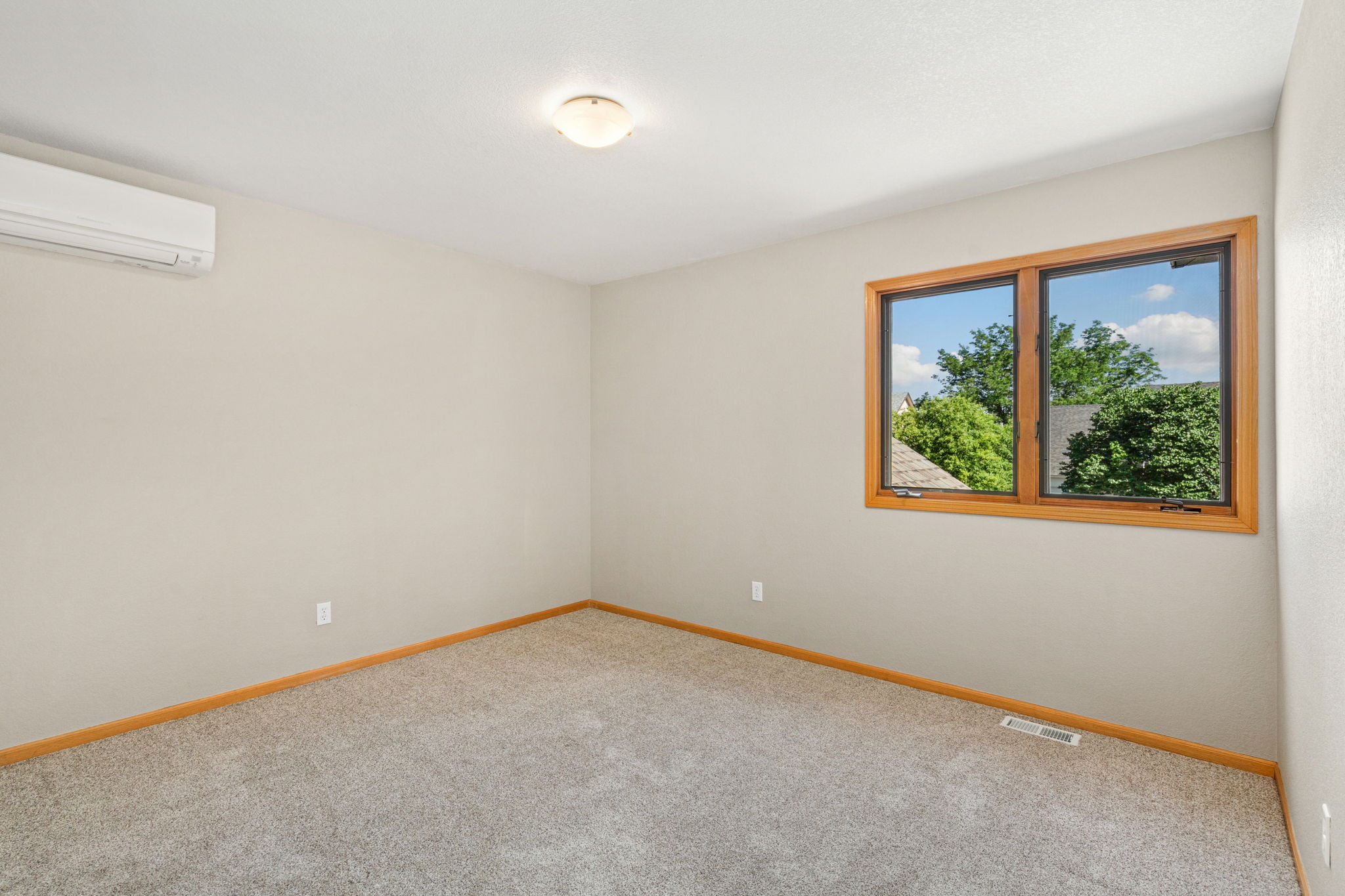 Mini-splits are installed in two of the upstairs bedrooms.