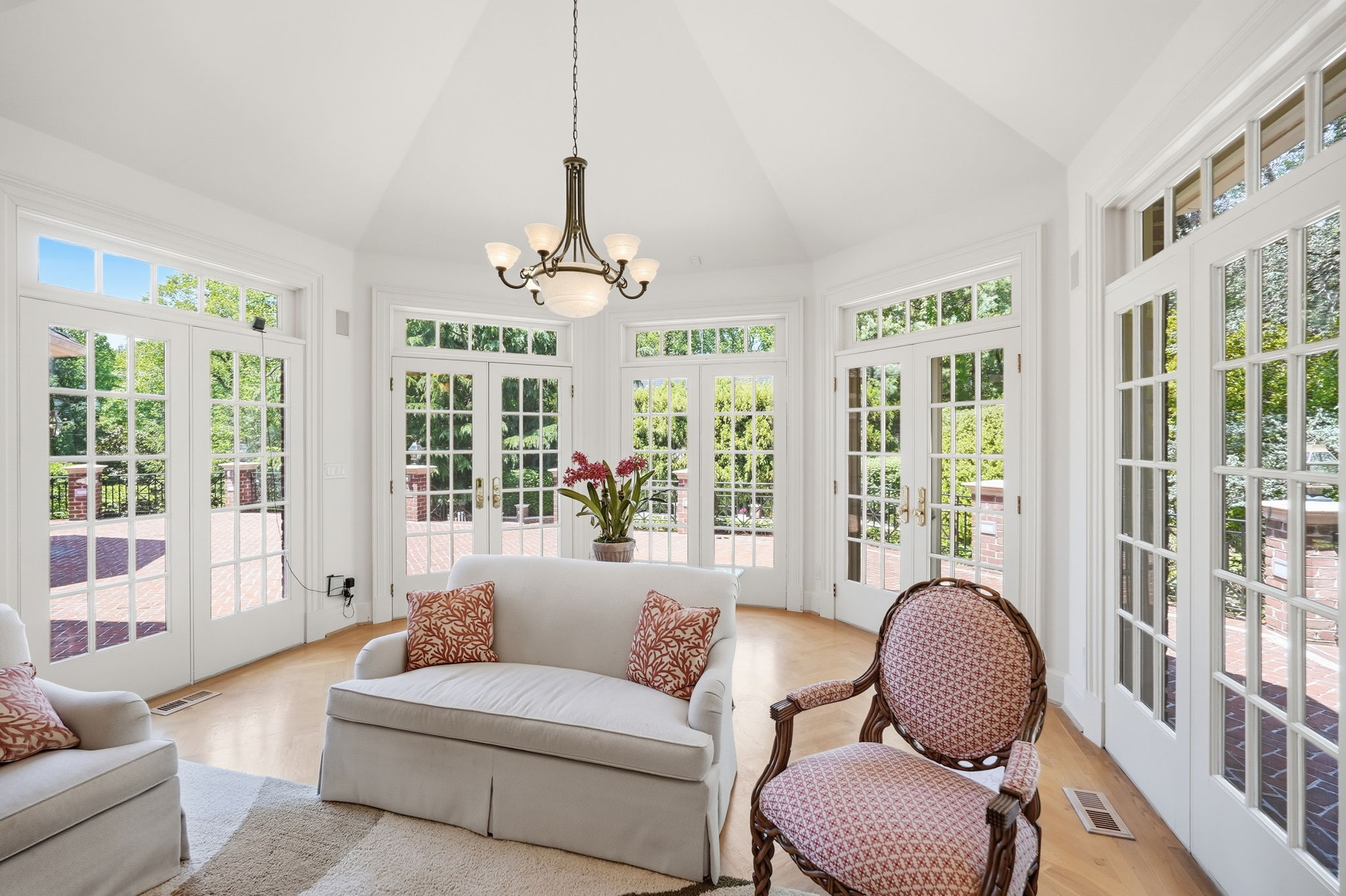 Elegant French Doors Leading to Rear Patio & Yard
