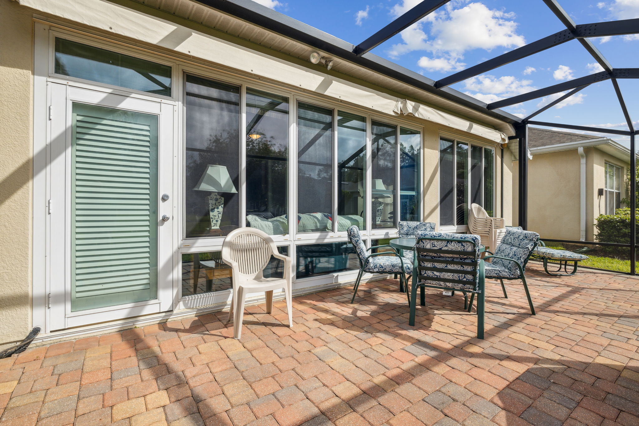 Screen Enclosed Designer Paver Patio