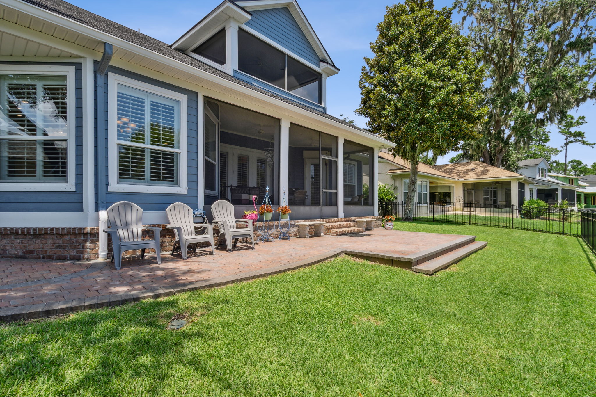 Back of Home with Paver Patio