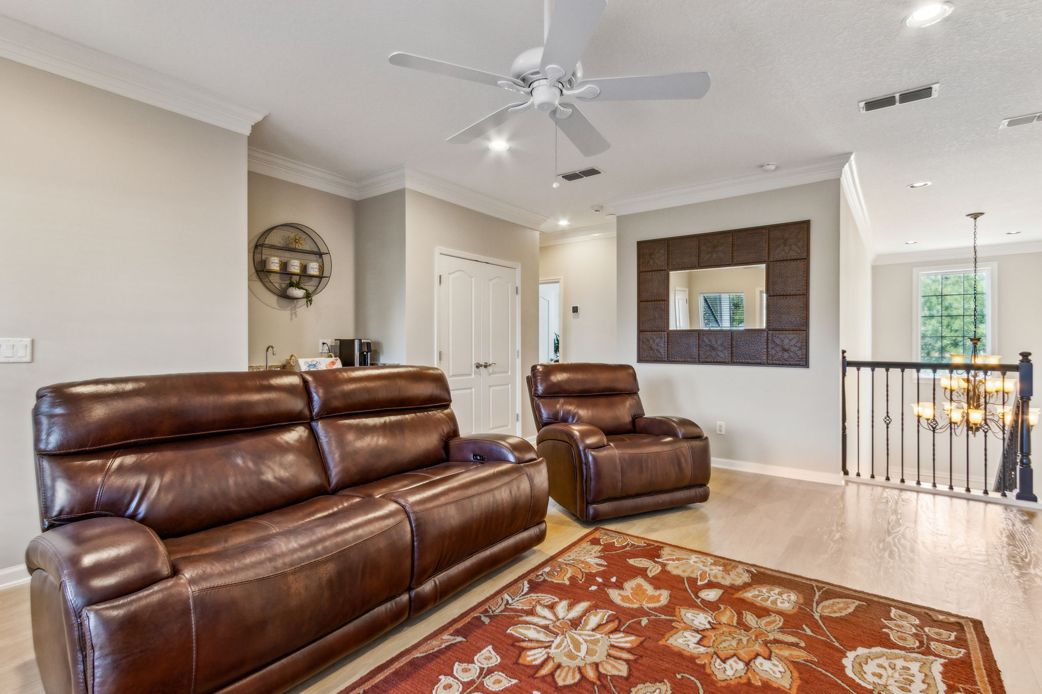 Upstairs Landing with Wood Flooring