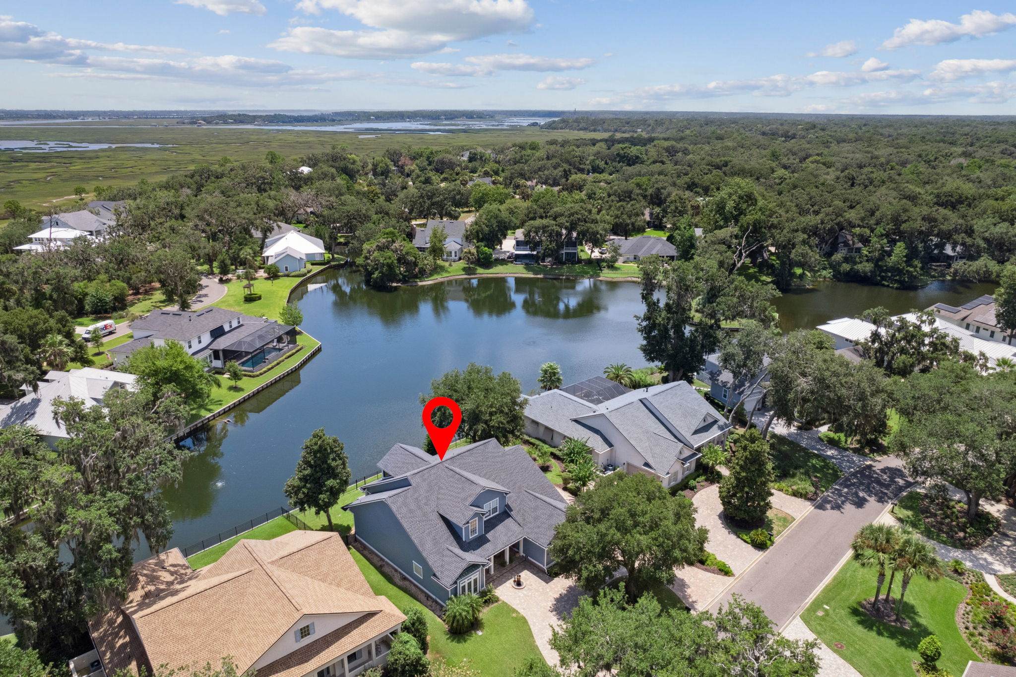 Aerial View to Amelia Island
