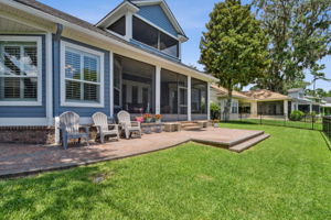 Back of Home with Paver Patio