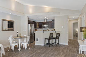 Great open concept dining area adjoins to the kitchen. New Wifi thermostat too