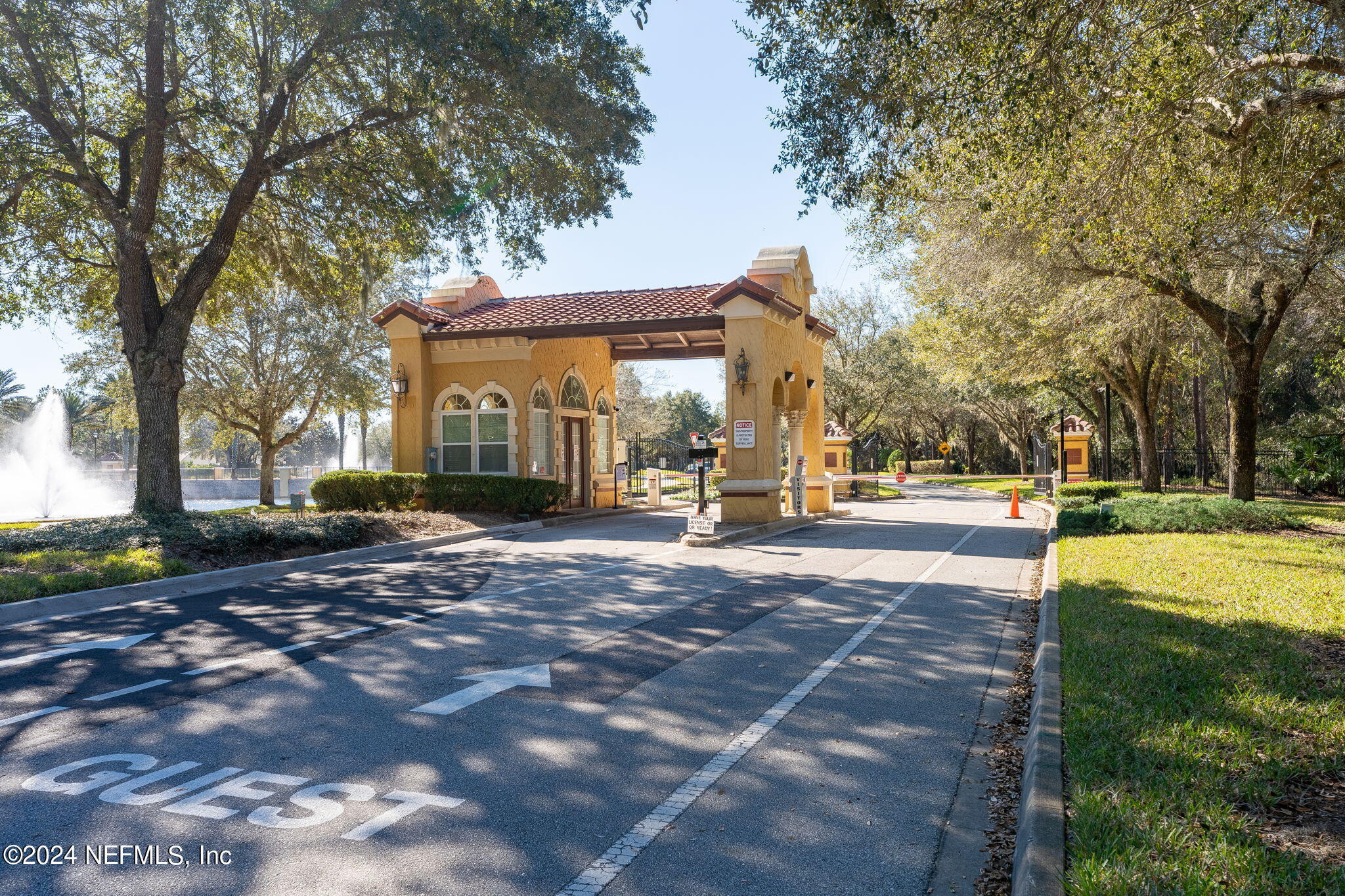 Gated Entrance for members and guests