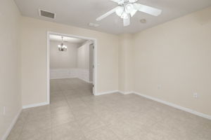 Flex/Office/Den with Dining Rm View