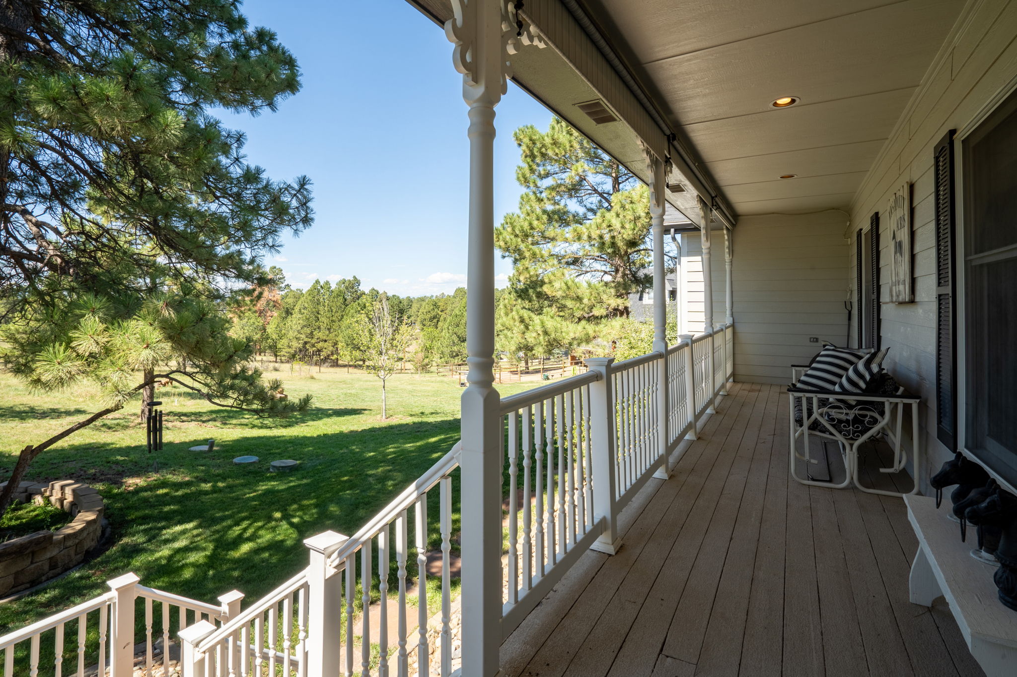 Enjoy quiet mornings on this beautiful front porch.