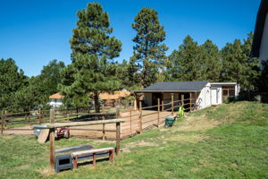 Equestrian lovers dream! 2 horse stall barn, complete with a covered roof, tack room, hay storage and a riding arena.