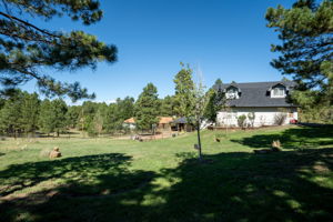 View of the barn from the house.