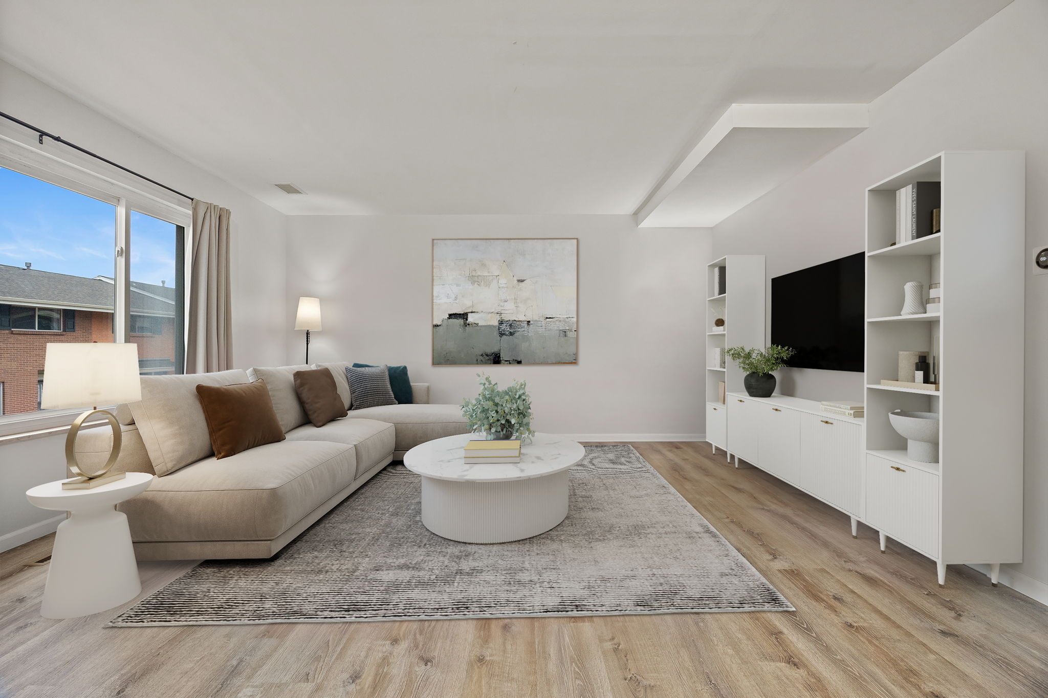 Updated laminate plank flooring