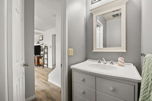 Convenient main floor powder room